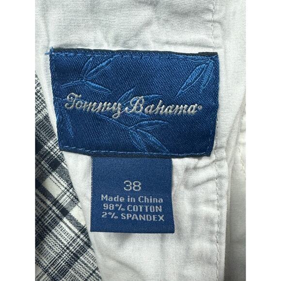 Tommy Bahama Men's Paradise Nation Blue White Plaid Shorts - Size 38x10 - Picture 4 of 4